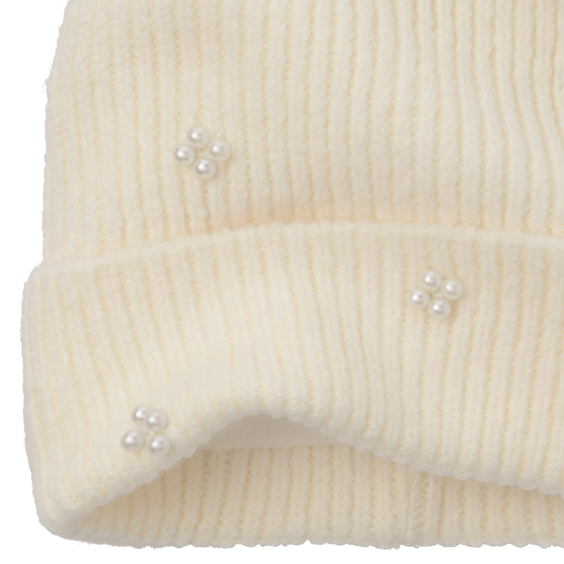 Mädchen Strickmütze mit Zierperlen
