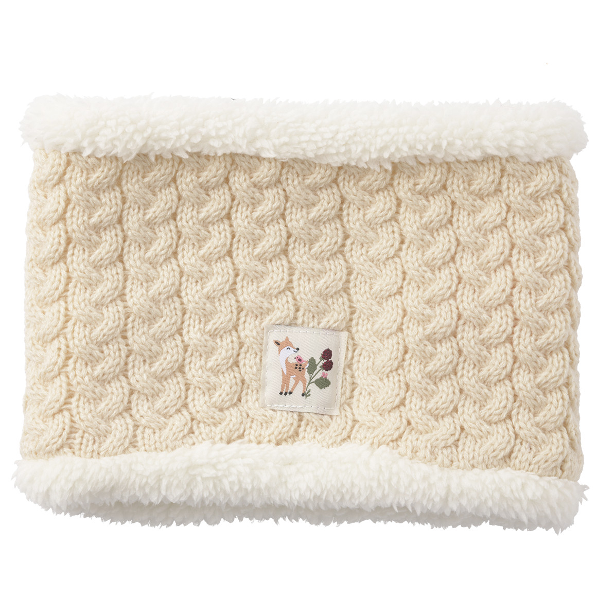 Baby Snood mit Zopfmuster