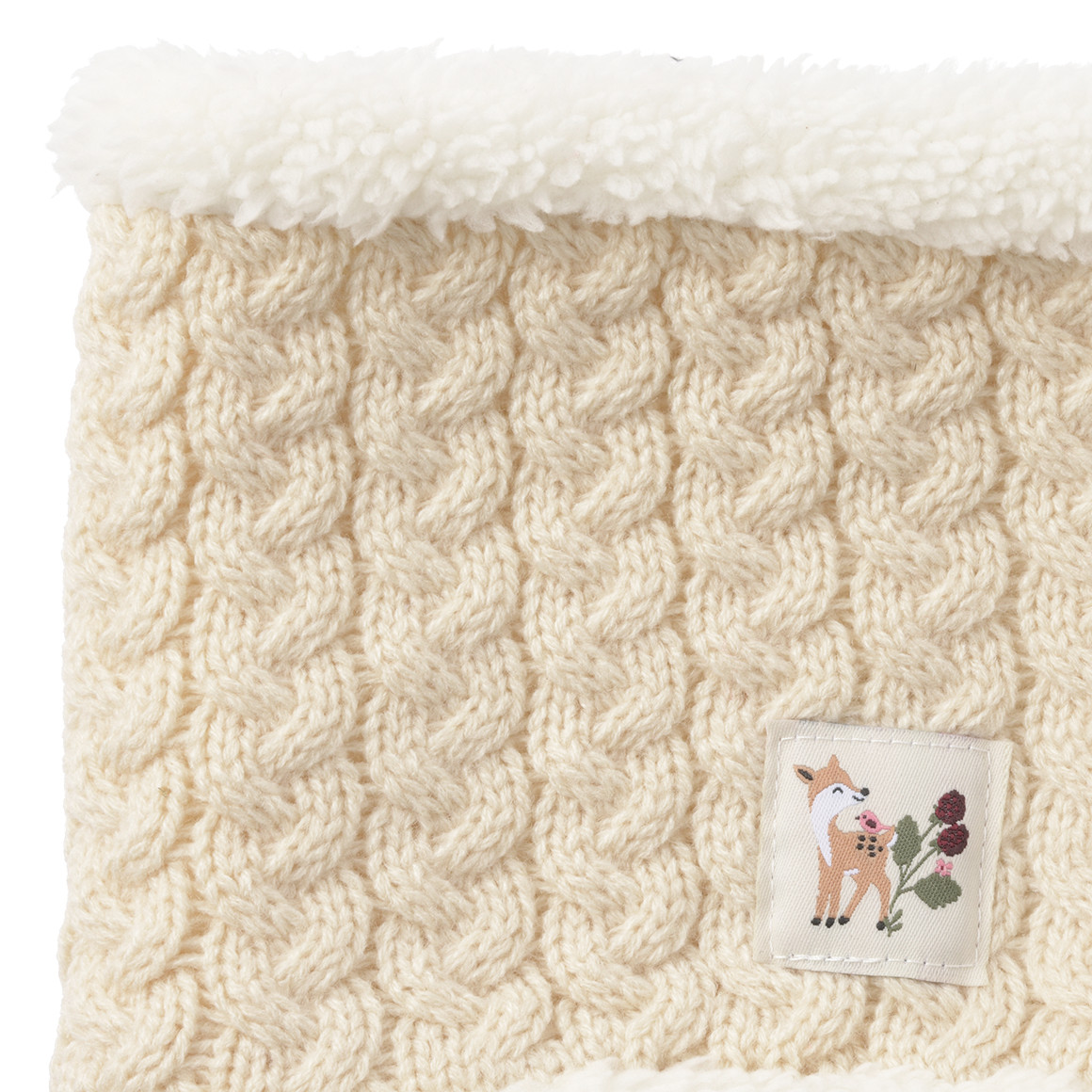 Baby Snood mit Zopfmuster