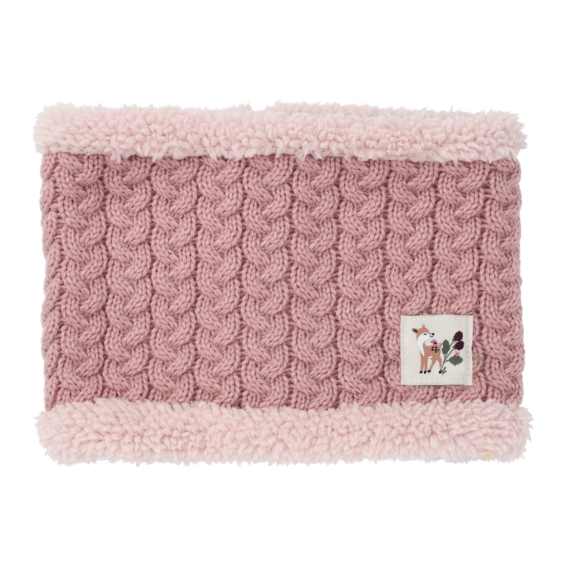 Baby Snood mit Zopfmuster