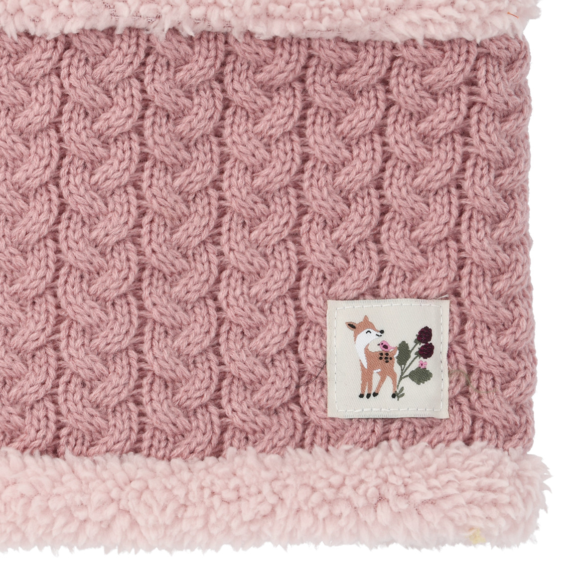 Baby Snood mit Zopfmuster