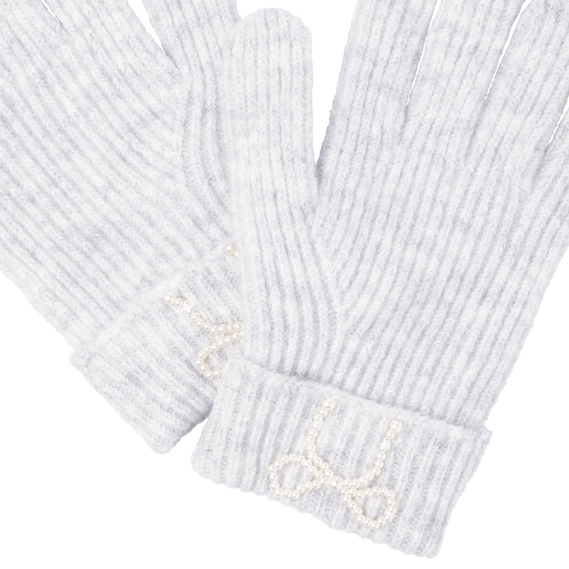 Mädchen Handschuhe mit Perlen-Applikation