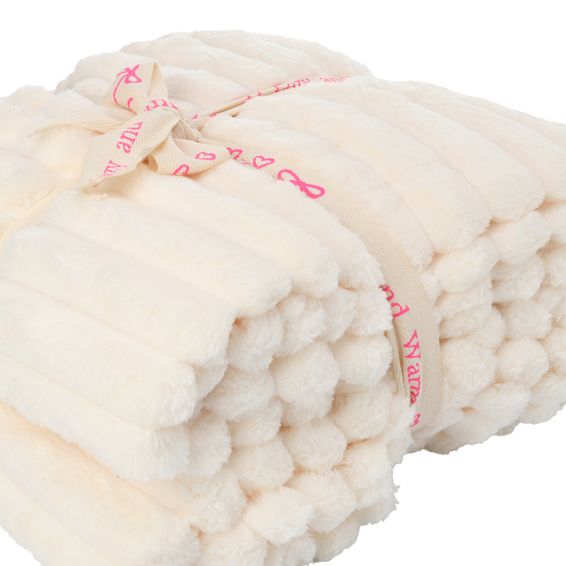 Kuscheldecke in Streifen-Optik