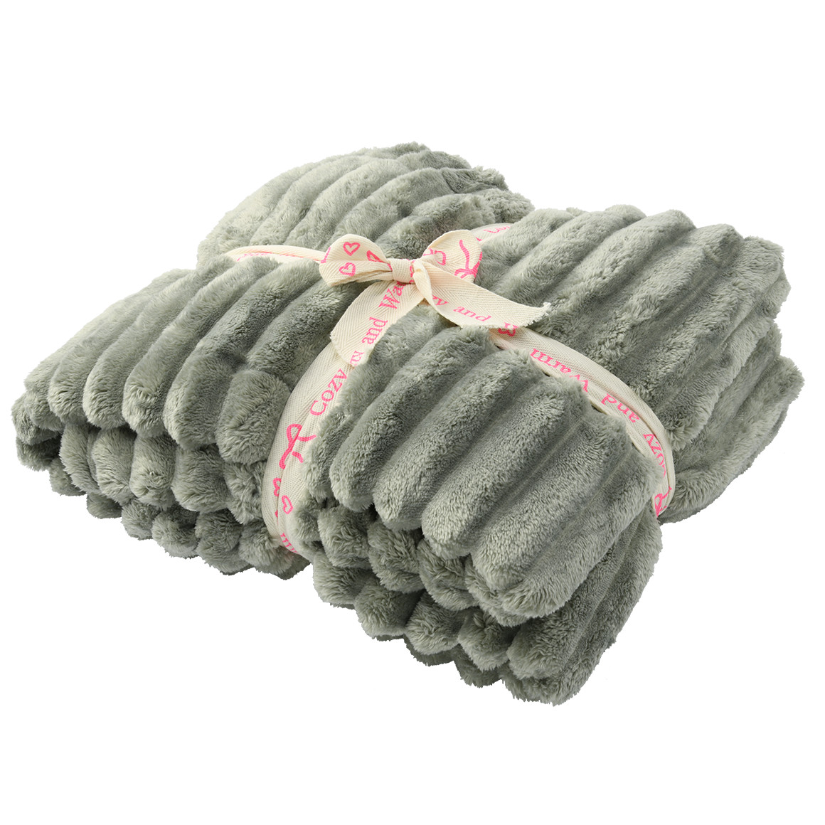 Kuscheldecke in Streifen-Optik