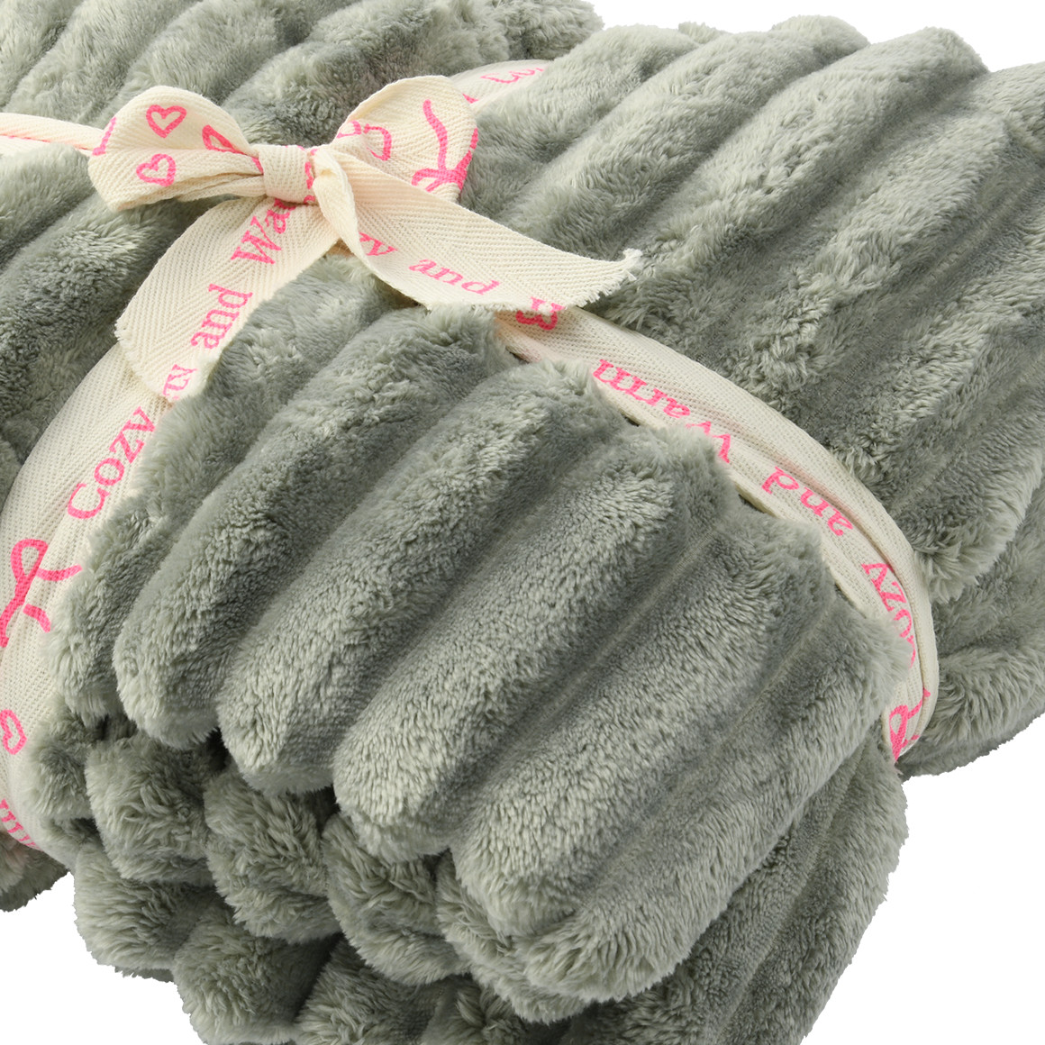 Kuscheldecke in Streifen-Optik