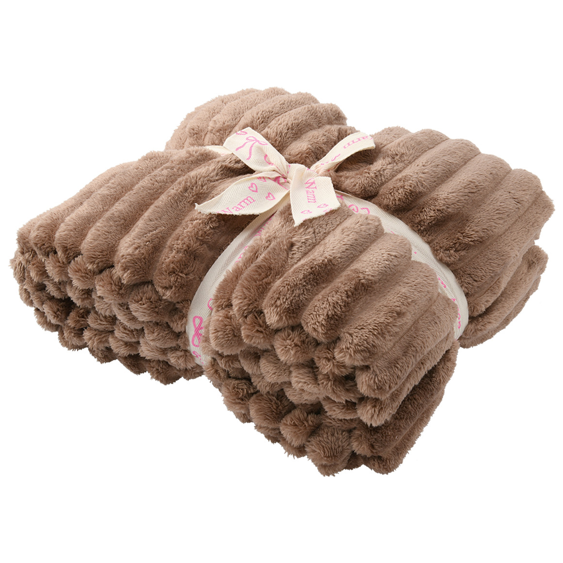 Kuscheldecke in Streifen-Optik