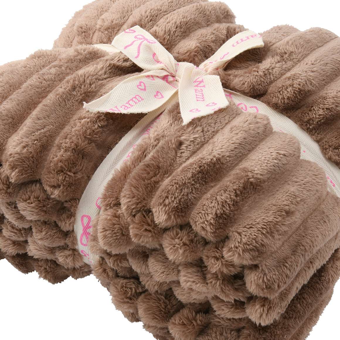 Kuscheldecke in Streifen-Optik