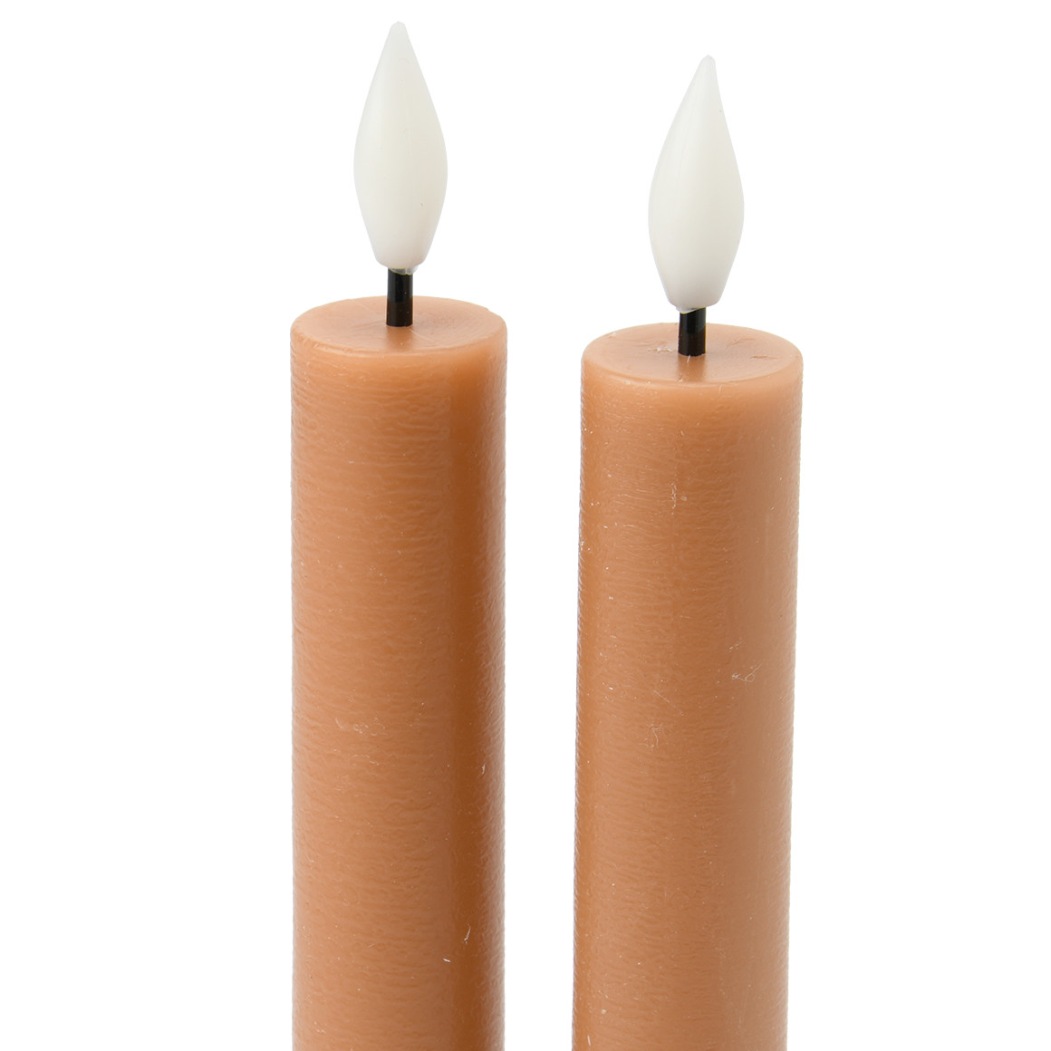 2 LED Stabkerzen mit Flammeneffekt