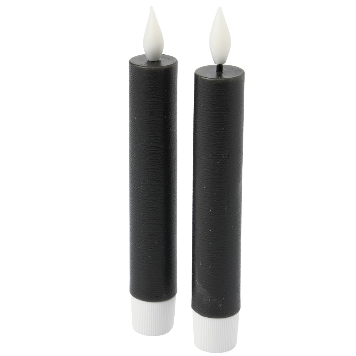 2 LED Stabkerzen mit Flammeneffekt