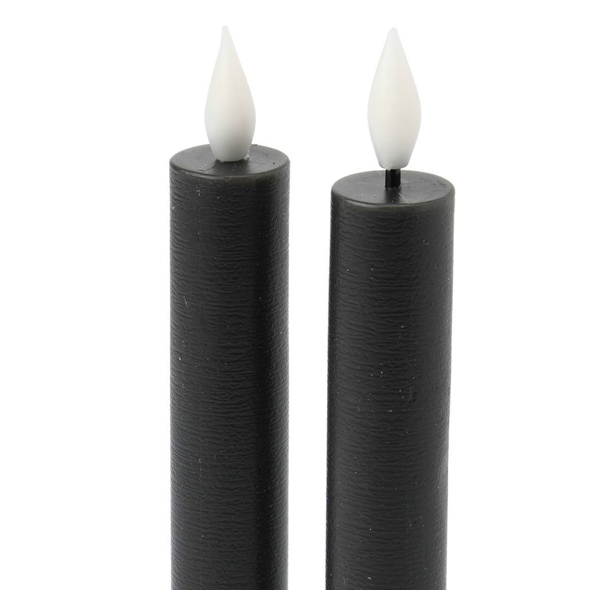 2 LED Stabkerzen mit Flammeneffekt