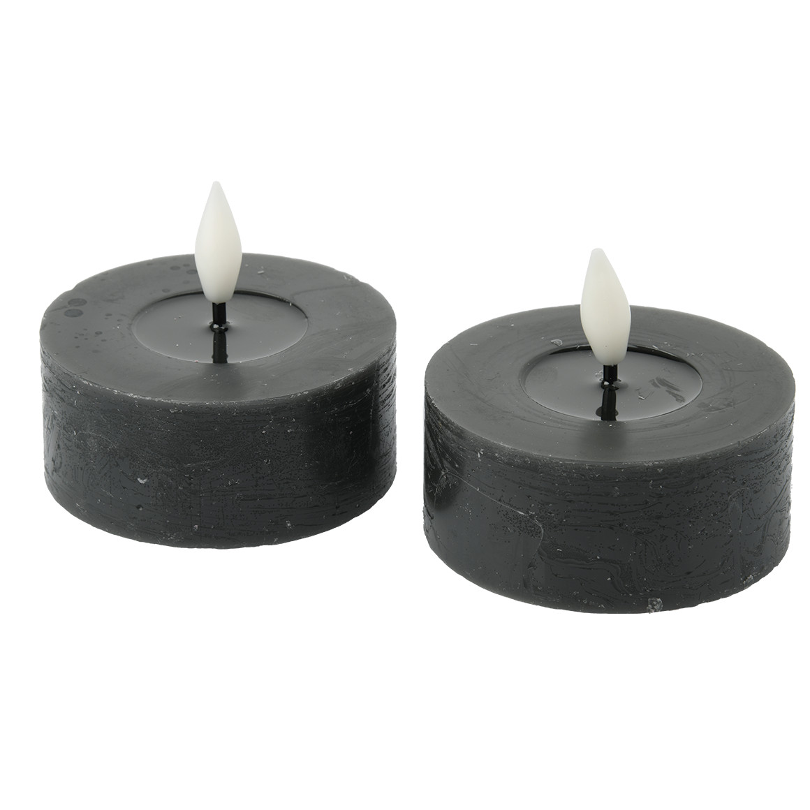 2 LED Wachskerzen mit Flammeneffekt