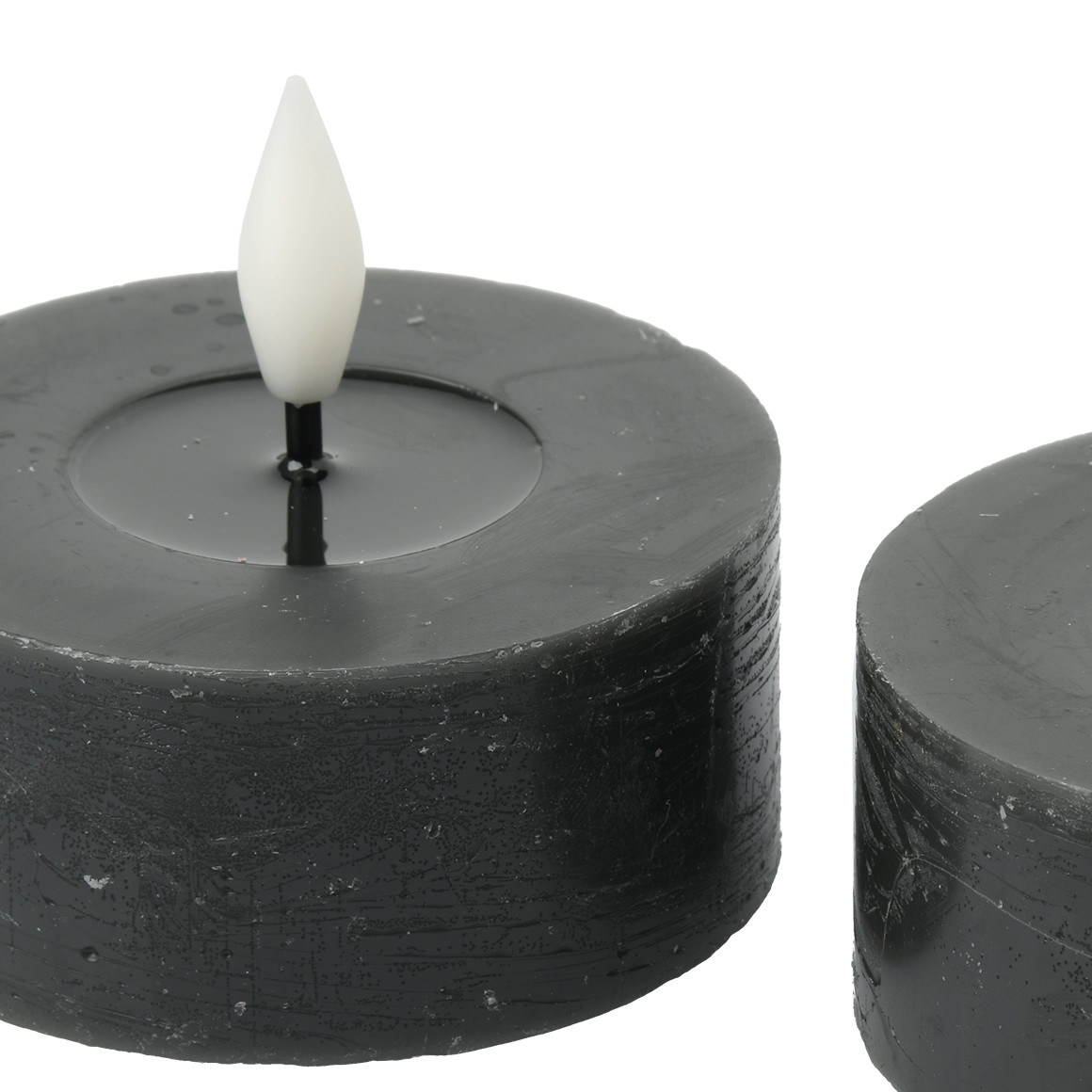2 LED Wachskerzen mit Flammeneffekt