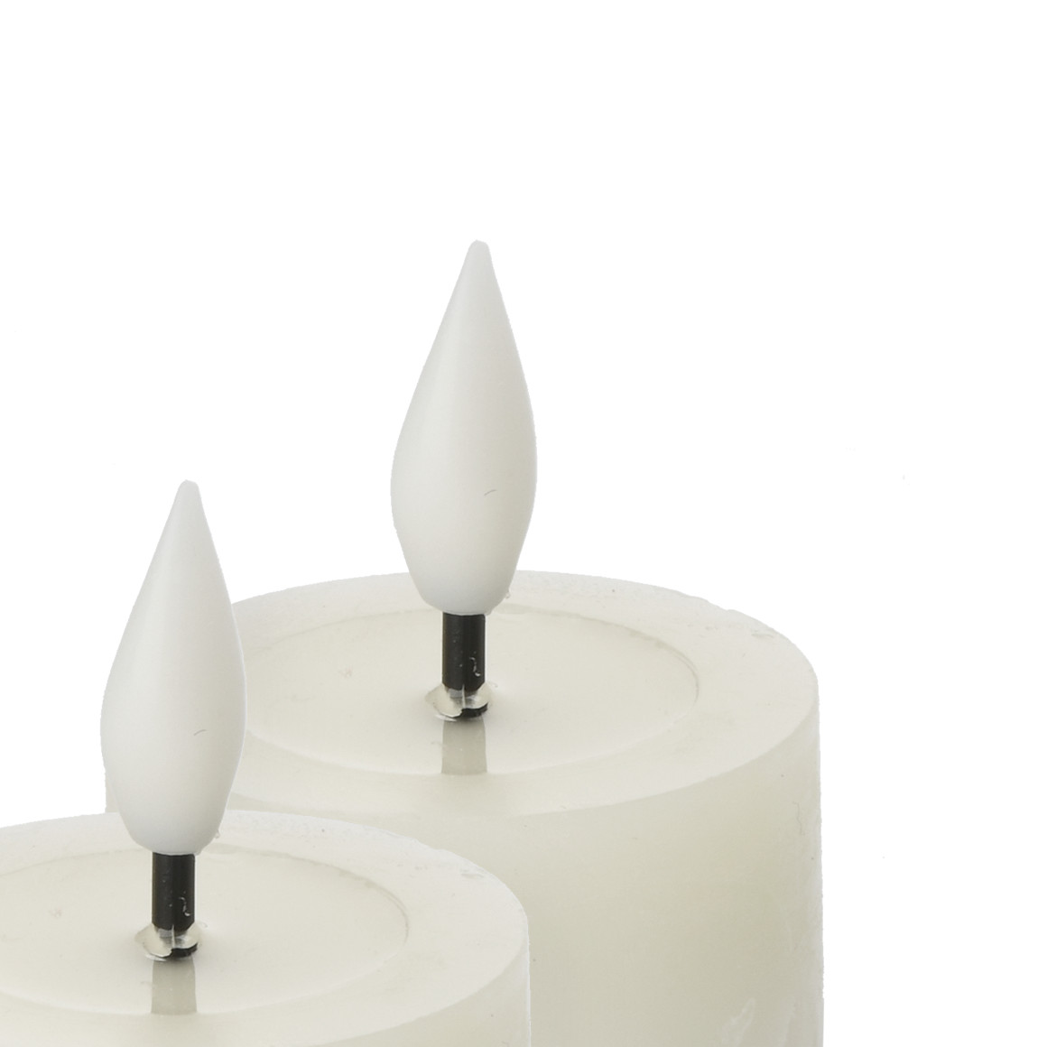 2 LED Wachskerzen mit Flammeneffekt