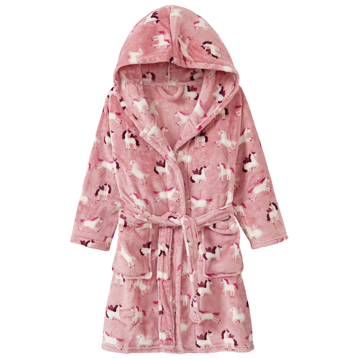 Mädchen Bademantel  aus Fleece