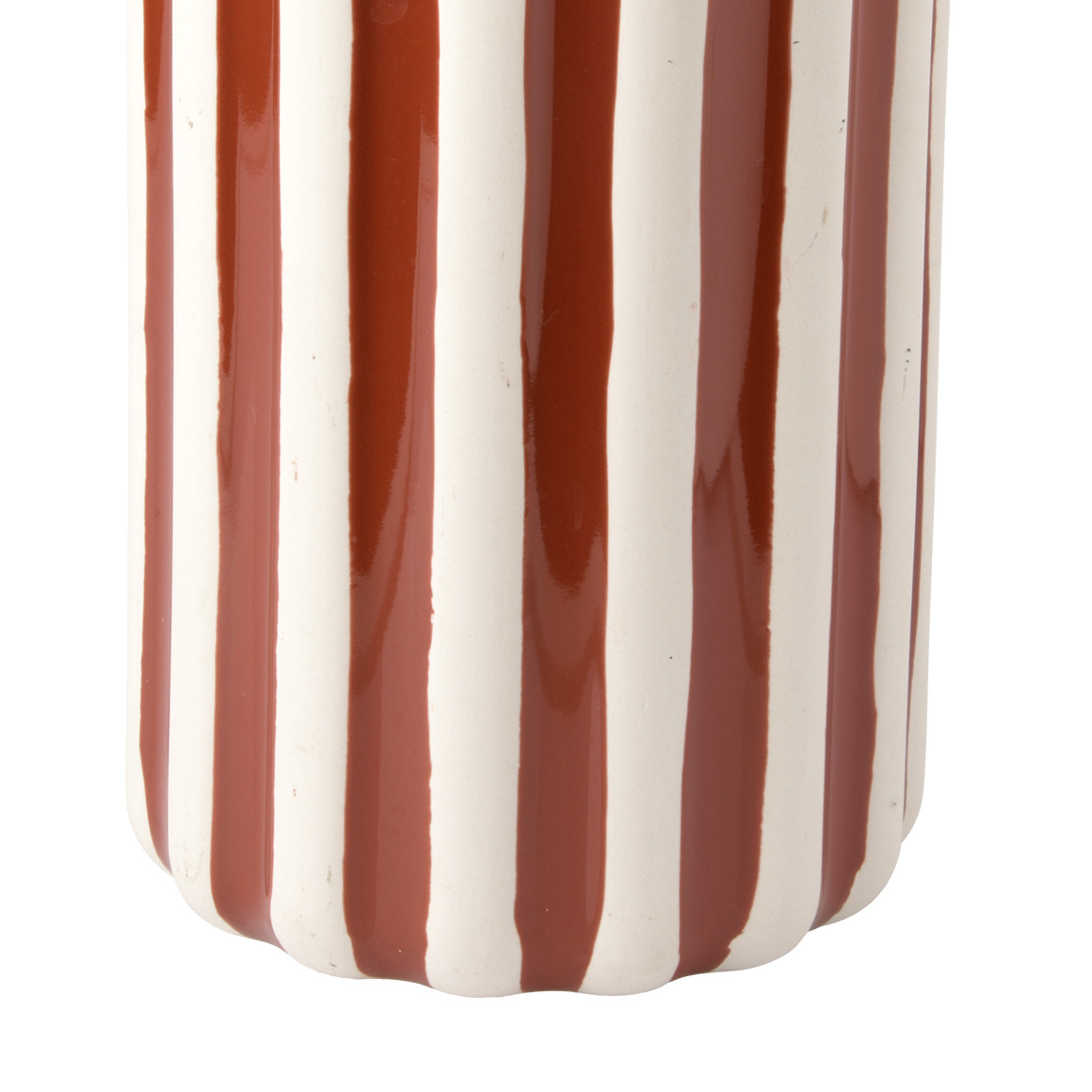 Vase mit Streifen