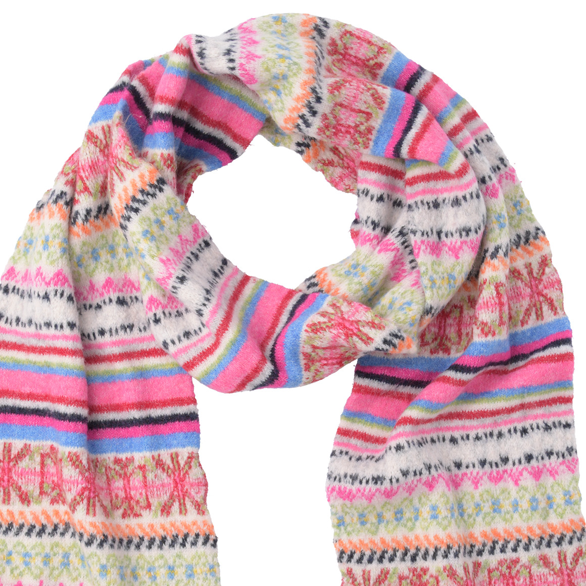 Damen Winterschal bunt gemustert