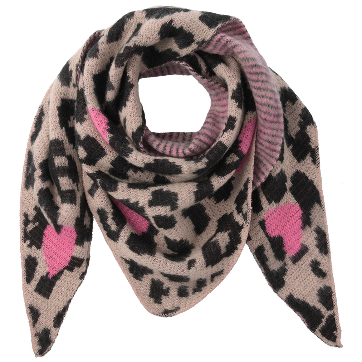 Damen Winterschal mit Mustermix