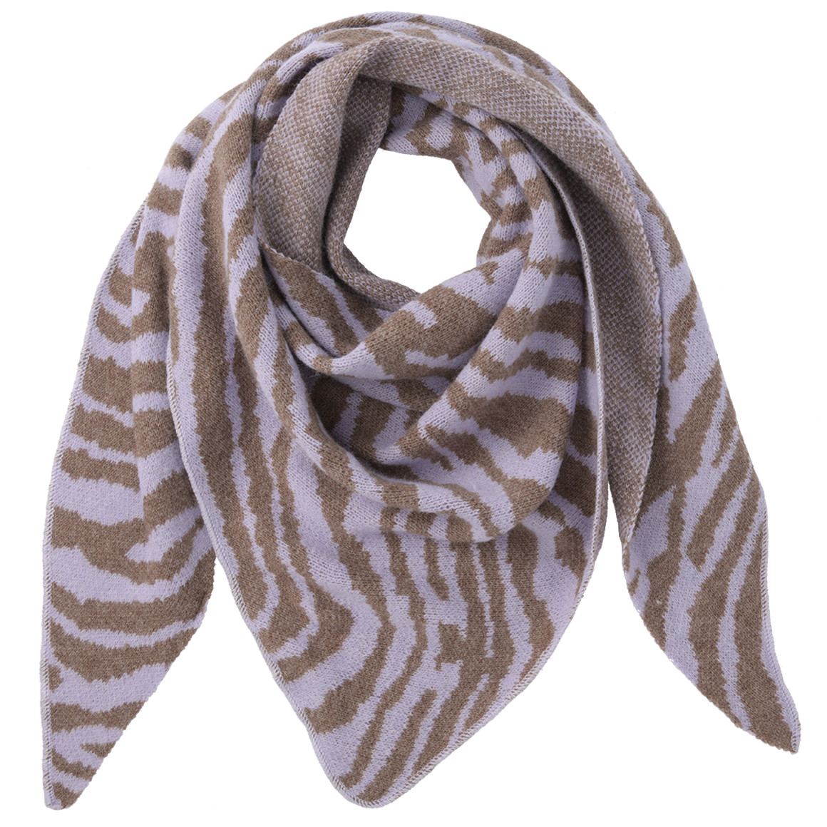 Damen Winterschal mit Zebra-Muster