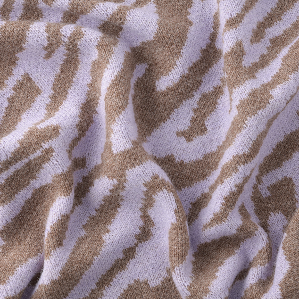 Damen Winterschal mit Zebra-Muster