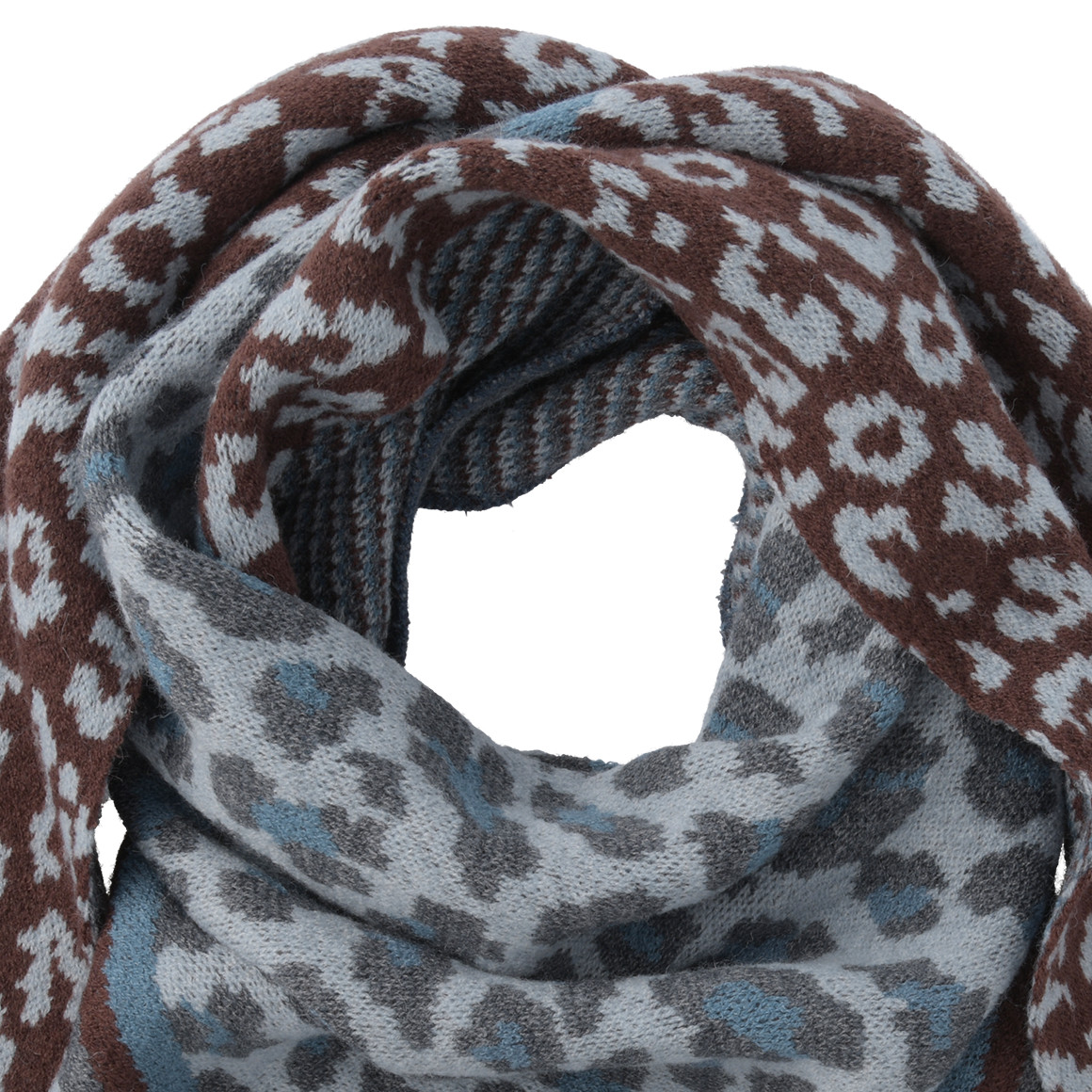 Damen Winterschal mit Mustermix