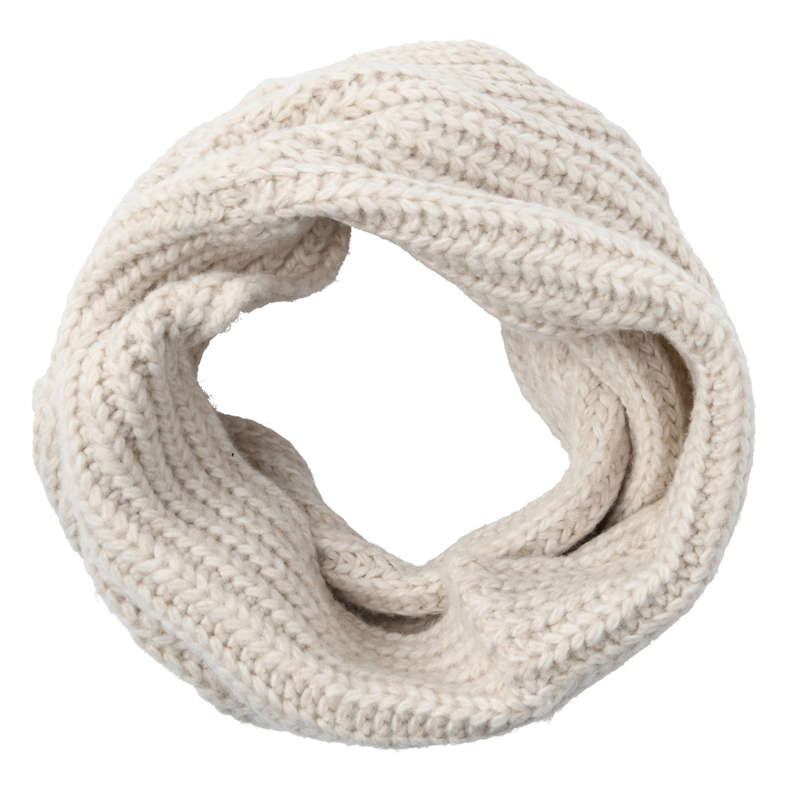 Damen Snood mit Rippstruktur