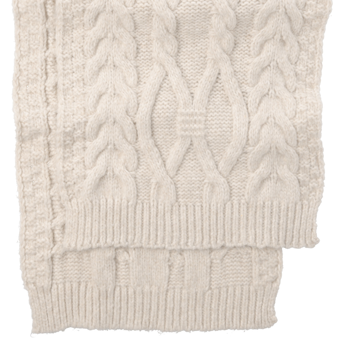 Damen Winterschal mit Zopfmuster