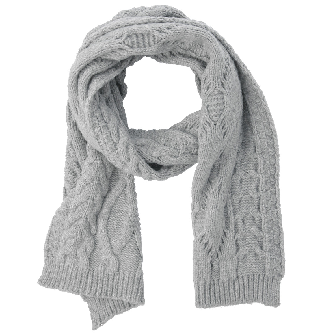 Damen Winterschal mit Zopfmuster