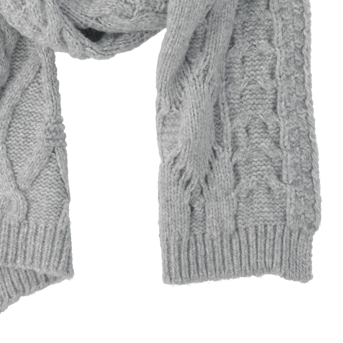 Damen Winterschal mit Zopfmuster