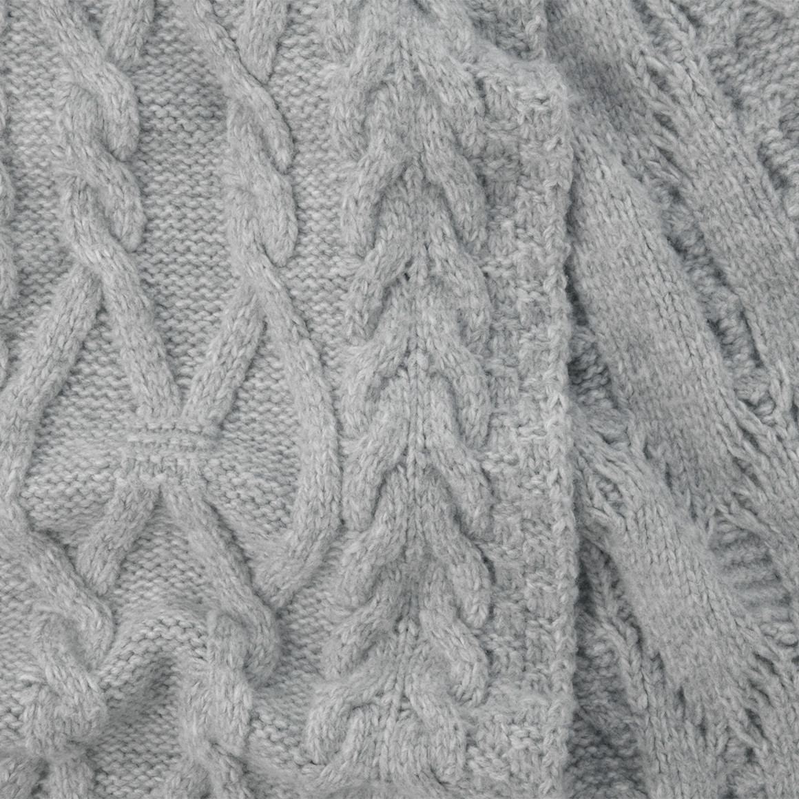 Damen Winterschal mit Zopfmuster