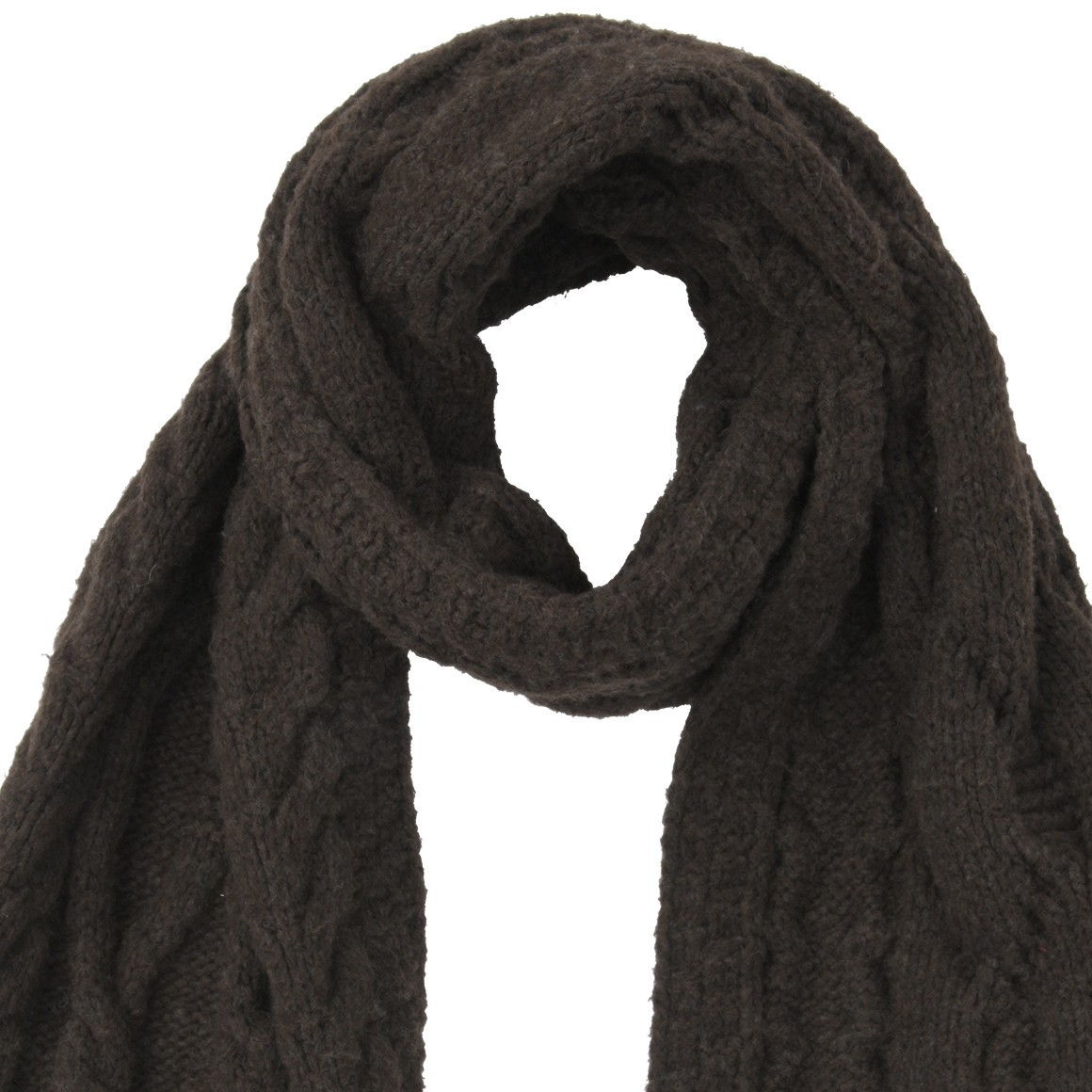 Damen Winterschal mit Zopfmuster