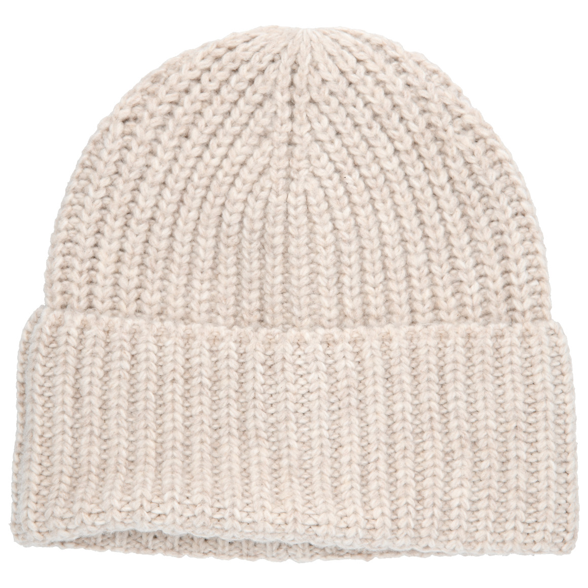 Damen Strickmütze mit Umschlag