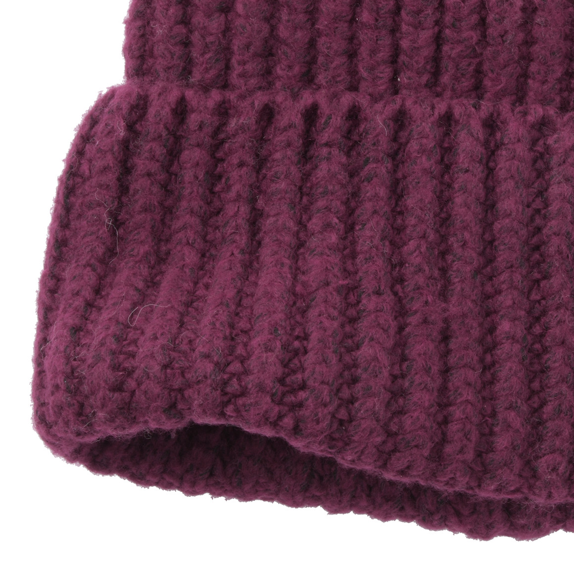Damen Strickmütze mit Umschlag