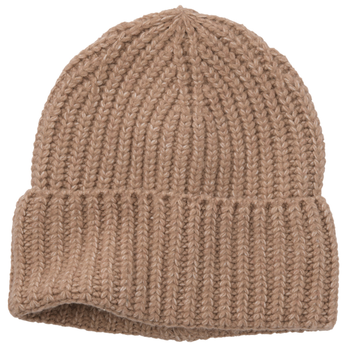 Damen Strickmütze mit Umschlag
