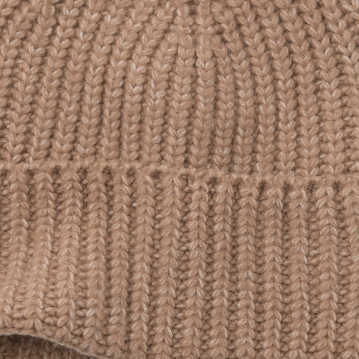Damen Strickmütze mit Umschlag