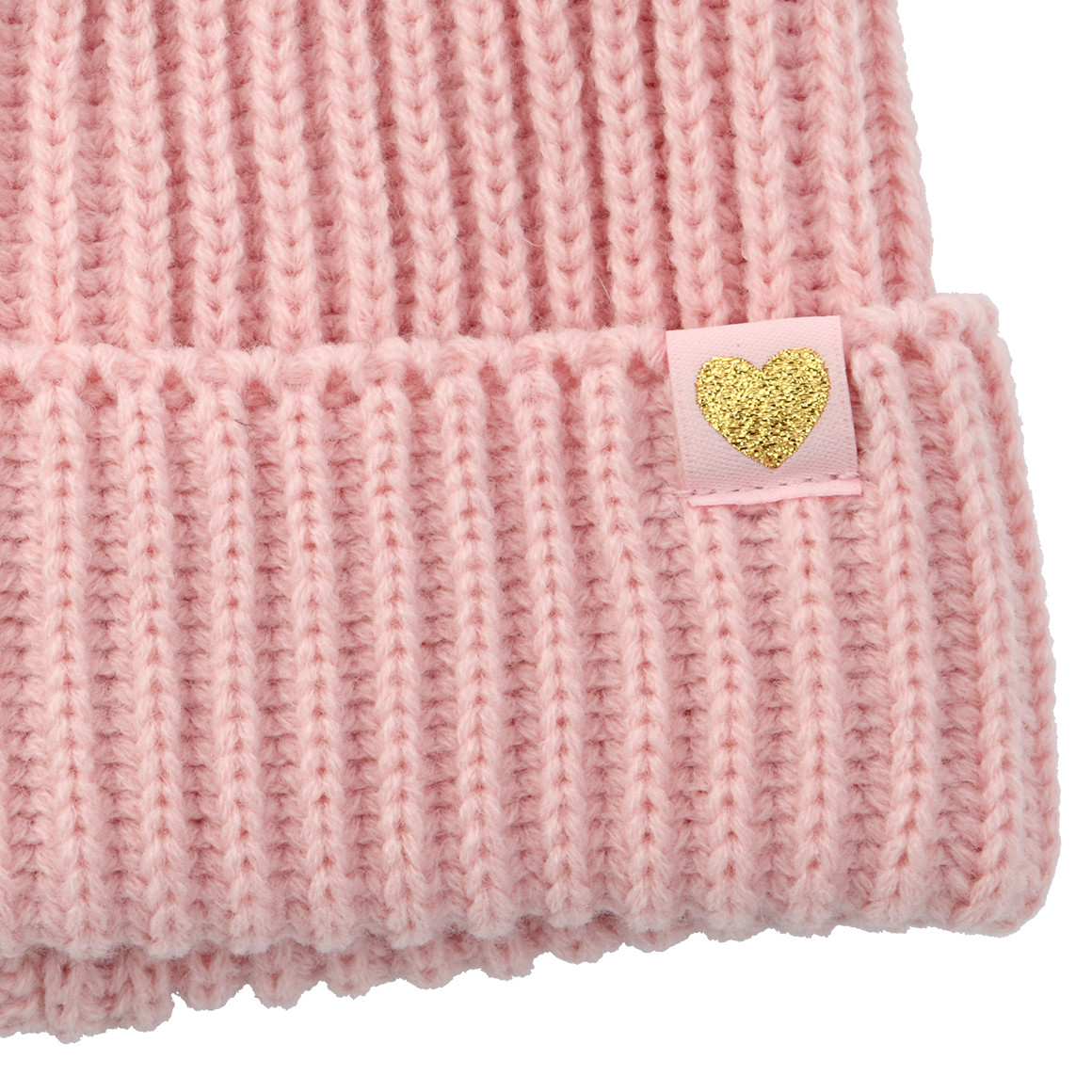 Gebreide babymuts met katoenen voering