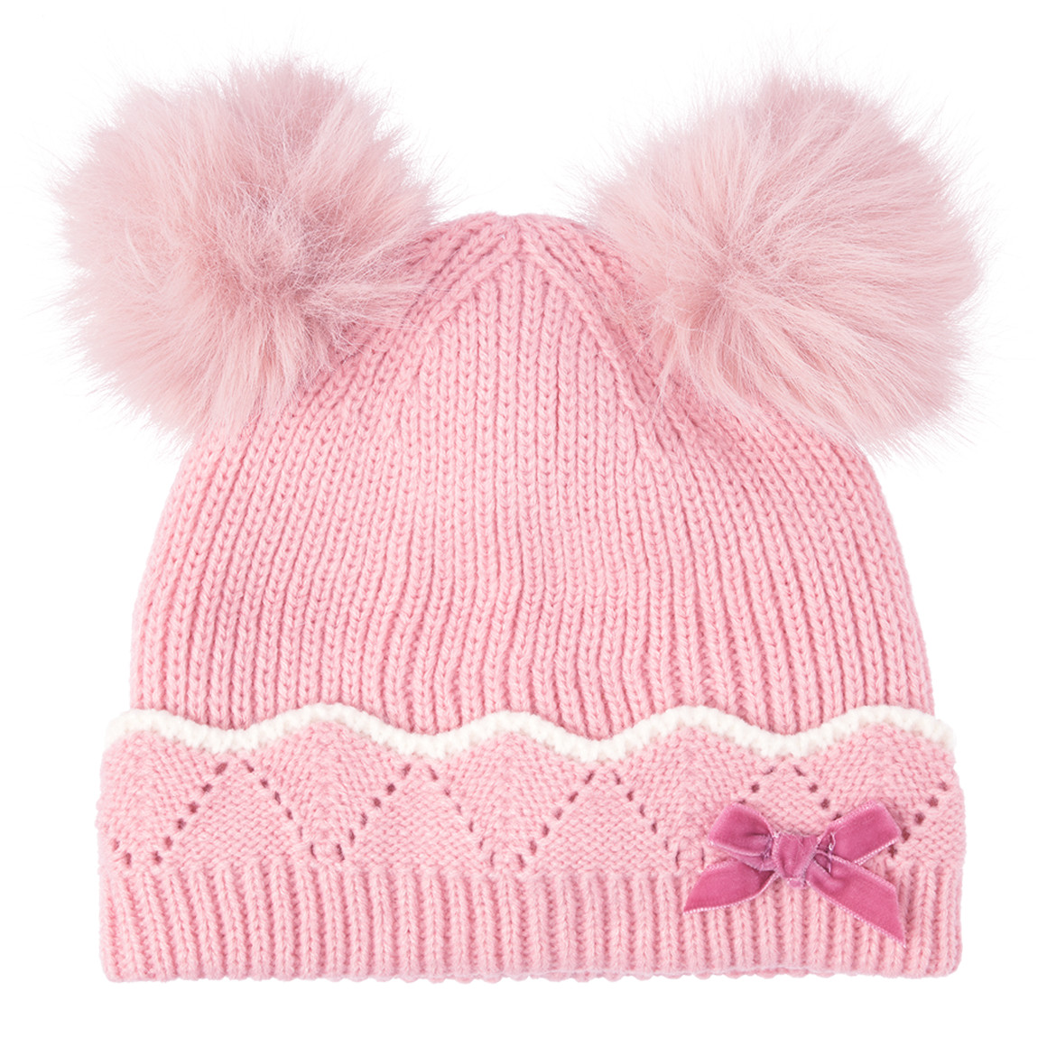 Baby Mütze mit Bommel