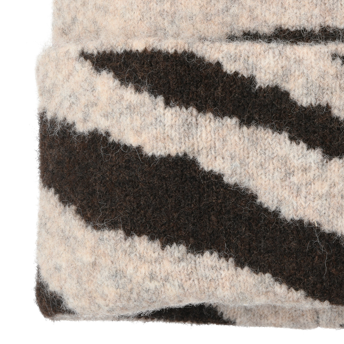 Damen Wintermütze im Zebra-Look