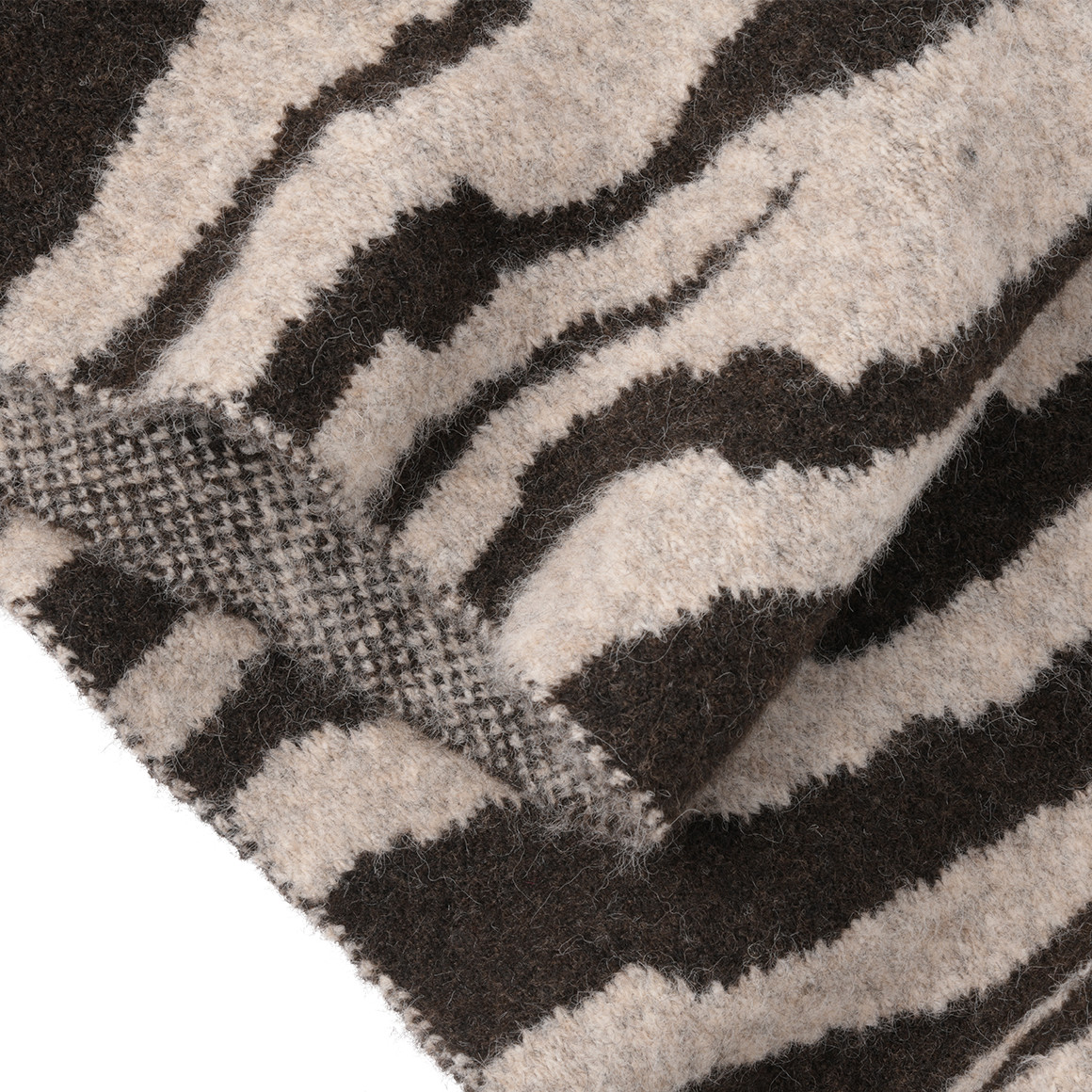 Damen Winterschal mit Zebra-Muster