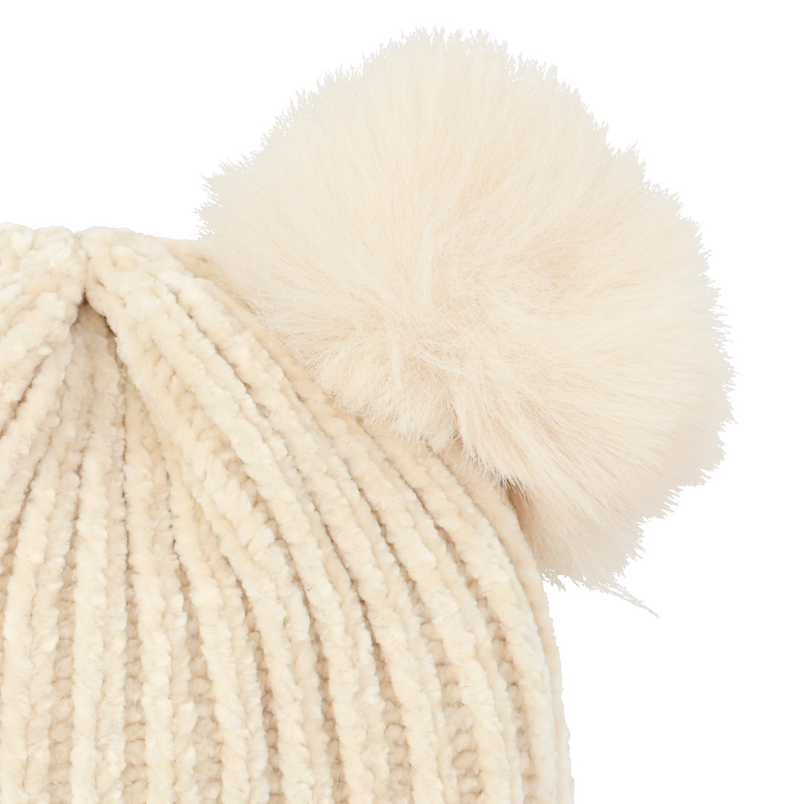 Wintermuts voor meisjes met 2 pompons