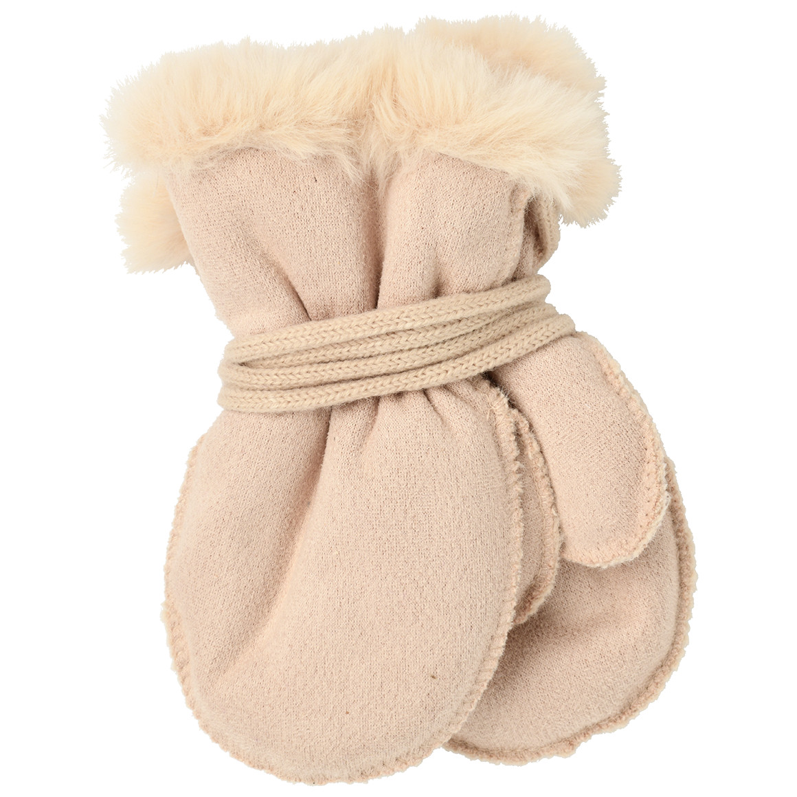 Baby Fäustlinge in Veloursleder-Optik