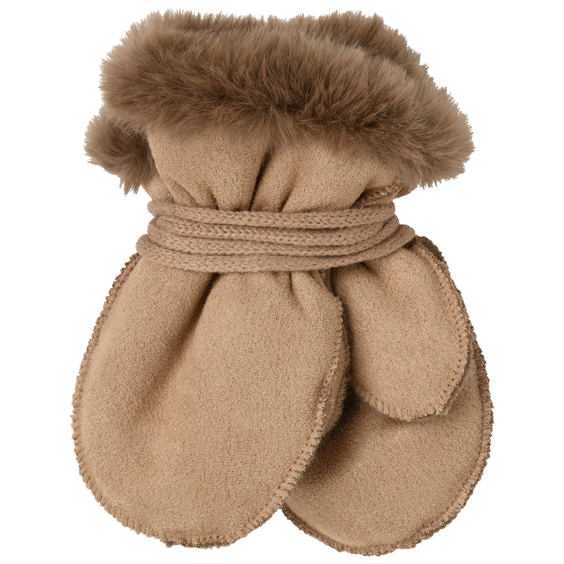 Baby Fäustlinge in Veloursleder-Optik