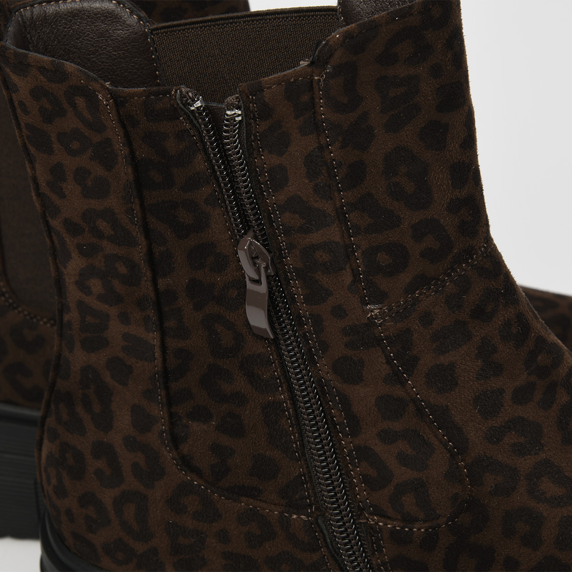 Damen Chelsea-Boots im Leo-Look