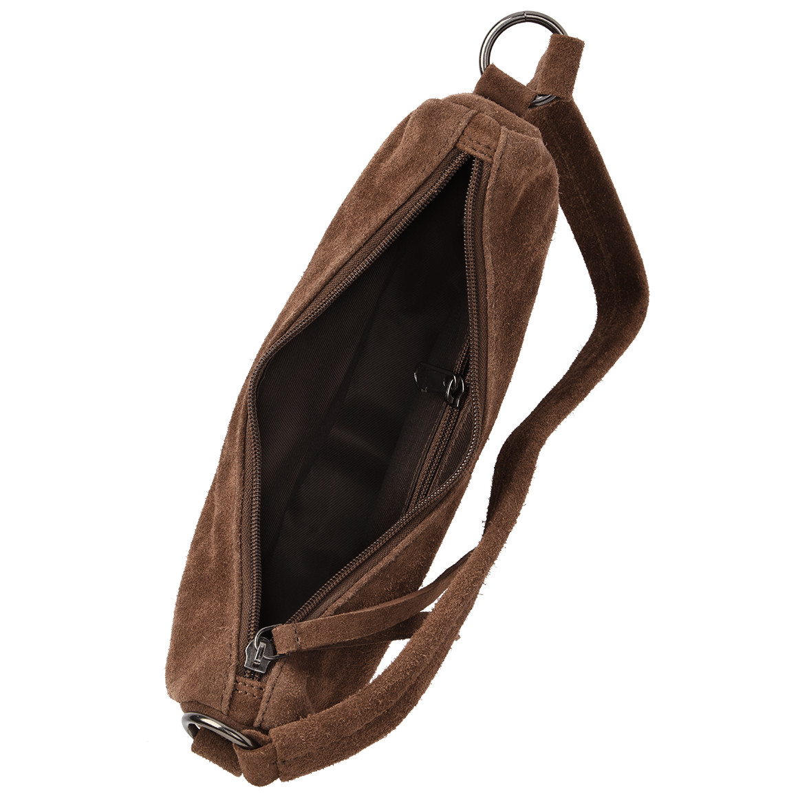 Damen Veloursledertasche