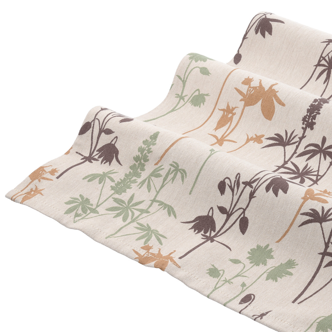 Tischläufer mit Blumen-Prints