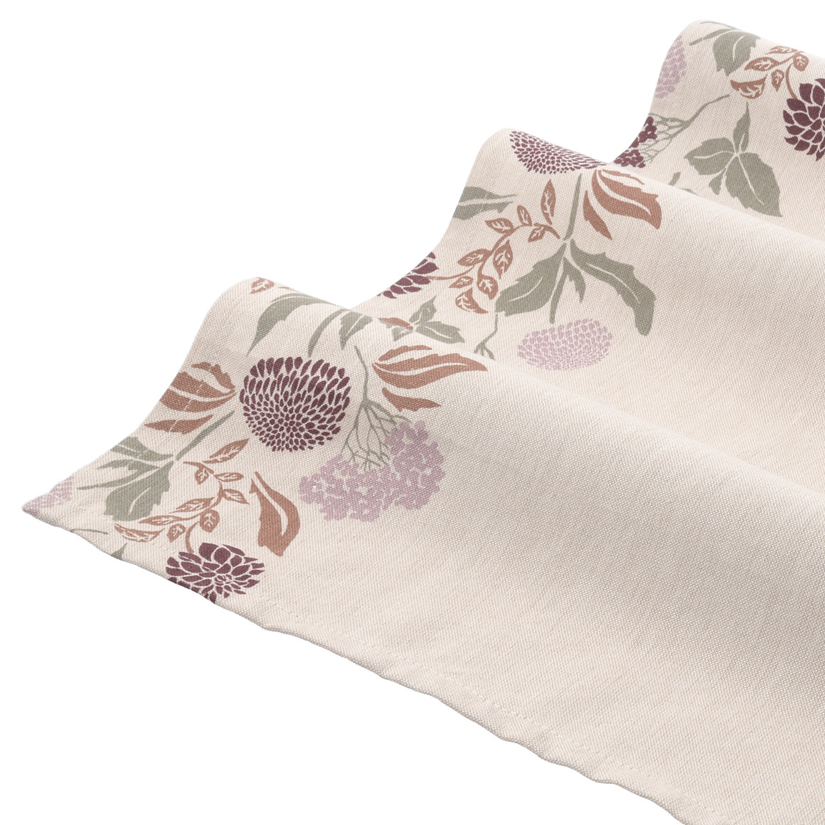 Tischläufer mit Blumen-Prints