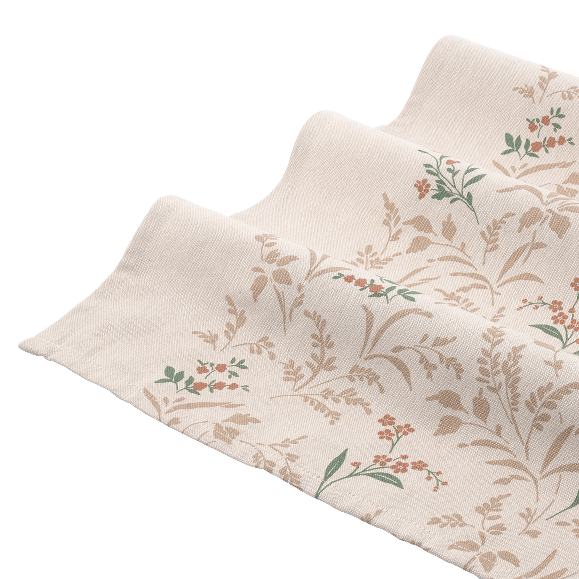 Tischläufer mit Blumen-Prints