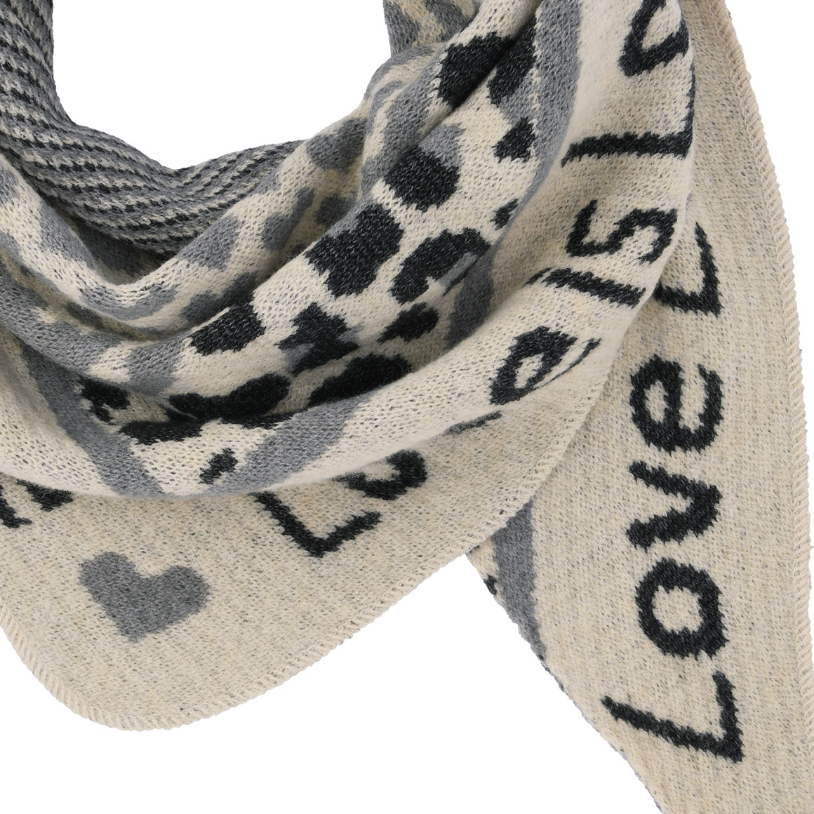 Damen Winterschal mit Mustermix