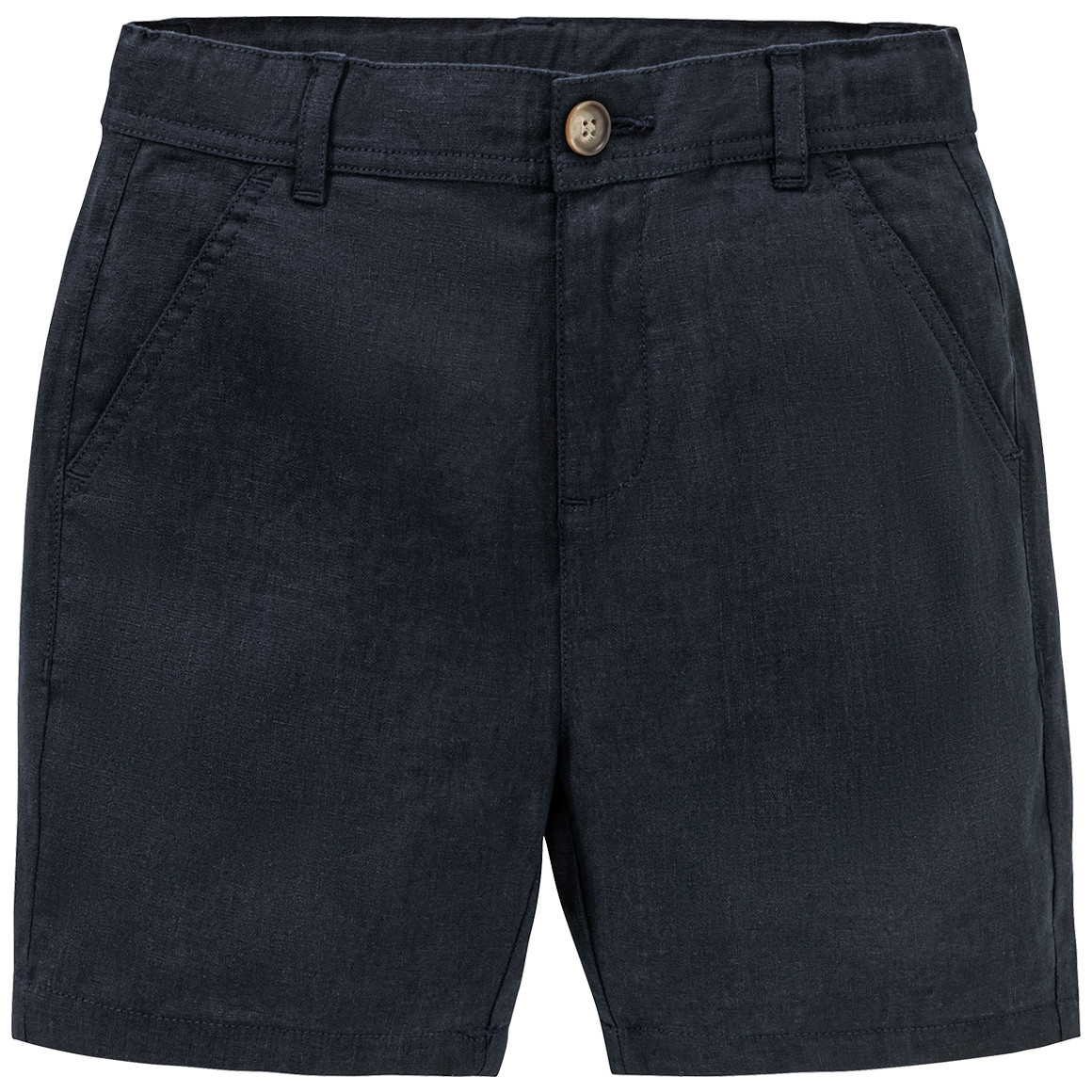 Jungen Leinen-Shorts in Unifarben