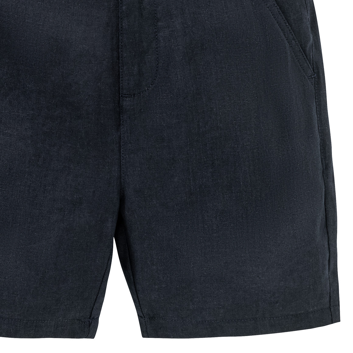 Jungen Leinen-Shorts in Unifarben