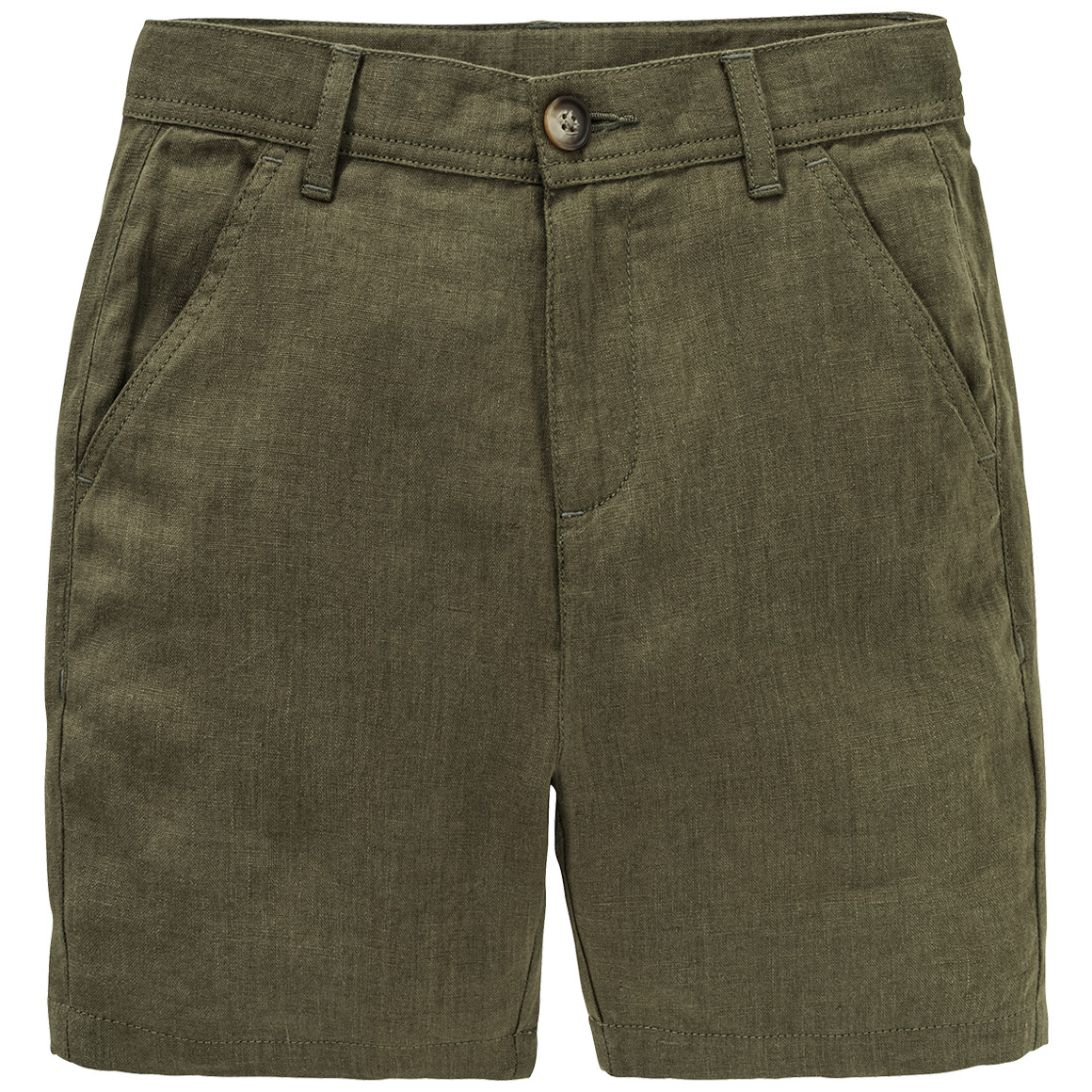 Jungen Leinen-Shorts in Unifarben